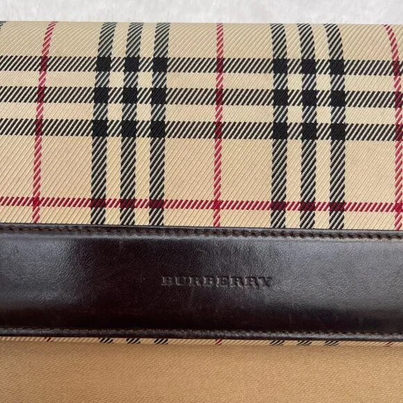 Burberry London Vintage Nova Check Beige bifold kiss lock weallet - Picture 7 of 12